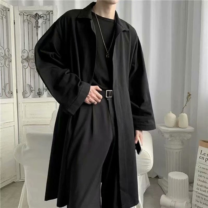 Young Korean Style Loose Long Sleeve Shirt Men